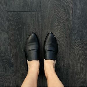 SAME EDELMAN Leather Backless Loafers, Size 9